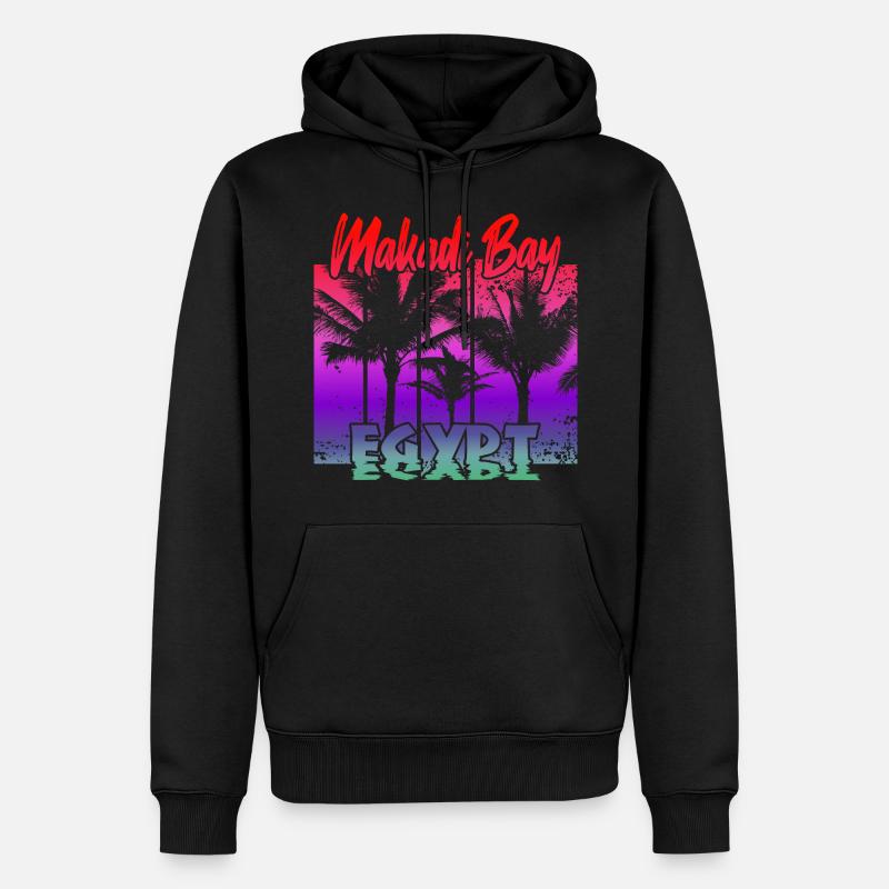 Makadi Bay Égypte - Sweat à capuche Premium bio Homme - noir