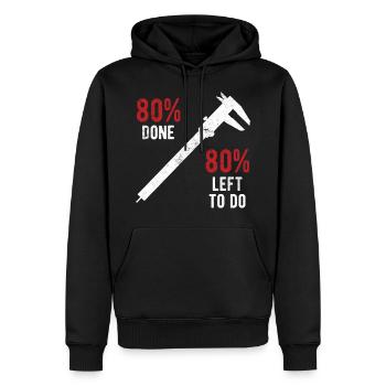 Maschinen-Bediener Maschinenführer Machinist - Männer Premium Bio Hoodie - Schwarz - Vorne - Nico (187cm)