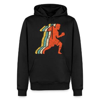 Boxsport Boxing - Männer Premium Bio Hoodie - Schwarz - Vorne - Nico (187cm)