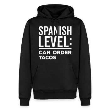 Kann Tacos Gringo Lover Proud Gringos Spanish - Männer Premium Bio Hoodie - Schwarz - Vorne - Nico (187cm)