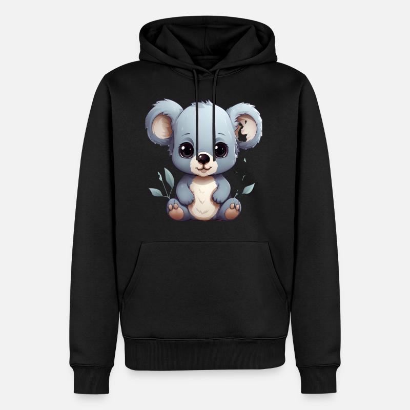 Bébé Koala mignon - Sweat à capuche Premium bio Homme - noir
