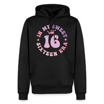 In My Sweet Sixteen Era 16th Birthday 16th - Sweat à capuche Premium bio Homme - noir - Devant - Nico (187cm)
