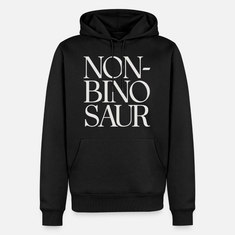 Non-Bino Saur 5 - Männer Premium Bio Hoodie - Schwarz