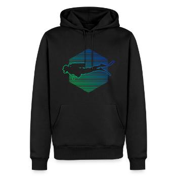 Scuba Diving Scuba Divers Diving Ladies - Sweat à capuche Premium bio Homme - noir - Devant - Nico (187cm)