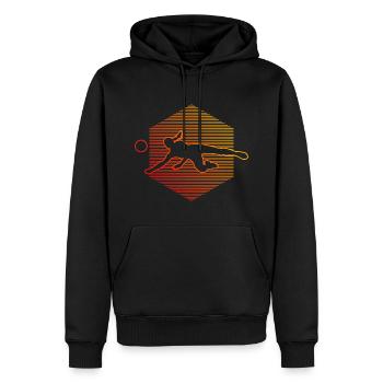 Volleyballspielen Damen Volleyballspieler - Männer Premium Bio Hoodie - Schwarz - Vorne - Nico (187cm)