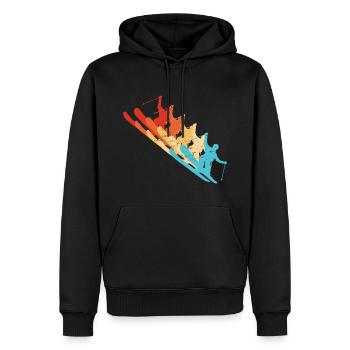 Ski Freestyle Ski Jumping Damen Freestyle Ski - Männer Premium Bio Hoodie - Schwarz - Vorne - Nico (187cm)