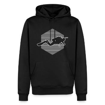 Scuba Tauchen Free Dive Taucher Scuba Diver - Männer Premium Bio Hoodie - Schwarz - Vorne - Nico (187cm)