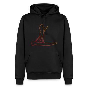 Stand up Paddle Stand up Paddle Homme - Sweat à capuche Premium bio Homme - noir - Devant - Nico (187cm)