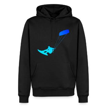 Femmes Kitesurfer Hommes Kitesurf Kite Kitesurf Kitesurf - Sweat à capuche Premium bio Homme - noir - Devant - Nico (187cm)