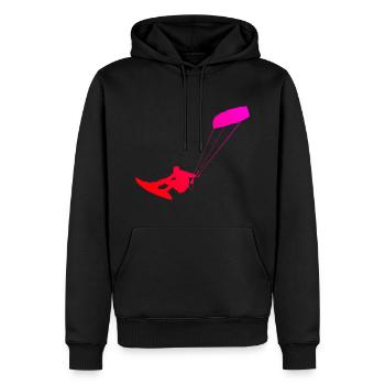 Kitesurf Kitesurf Kiten Kitesurfer Hommes - Sweat à capuche Premium bio Homme - noir - Devant - Nico (187cm)