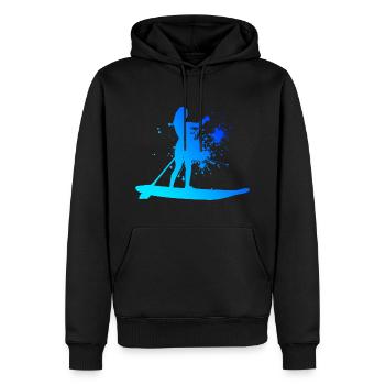 Stand up Paddle Stand up Paddle Homme - Sweat à capuche Premium bio Homme - noir - Devant - Nico (187cm)