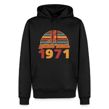 Footballer Football player Football birthday 1971 - Men’s Premium Organic Hoodie - black - Front - Nico (187cm)