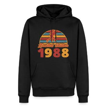 Fußball Fußballer Fußballspieler Geburtstag 1988 - Männer Premium Bio Hoodie - Schwarz - Vorne - Nico (187cm)