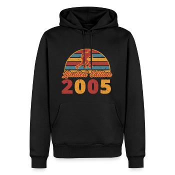 Fußball Fußballer Fußballspieler Geburtstag 2005 - Männer Premium Bio Hoodie - Schwarz - Vorne - Nico (187cm)