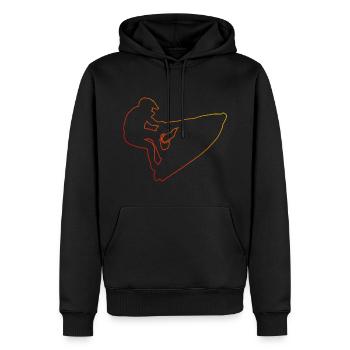 Jet skiing Jet skiing Men's Water Sports - Men’s Premium Organic Hoodie - black - Front - Nico (187cm)