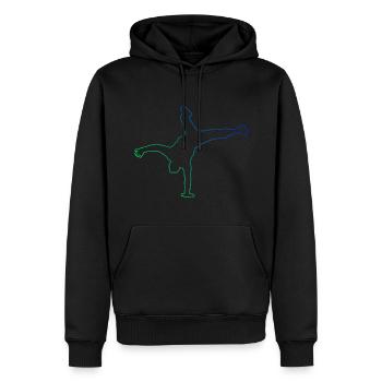 Bboy Bgirl Breakdance Homme Breakdance Breakdance - Sweat à capuche Premium bio Homme - noir - Devant - Nico (187cm)