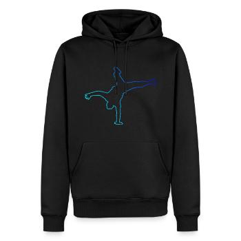 Hiphop Breakdance Femmes Hip Hop Hommes Break Dance - Sweat à capuche Premium bio Homme - noir - Devant - Nico (187cm)