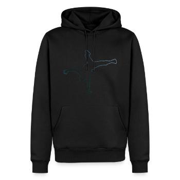Bgirl Hiphop Bboy Break Dance Femmes Hommes - Sweat à capuche Premium bio Homme - noir - Devant - Nico (187cm)