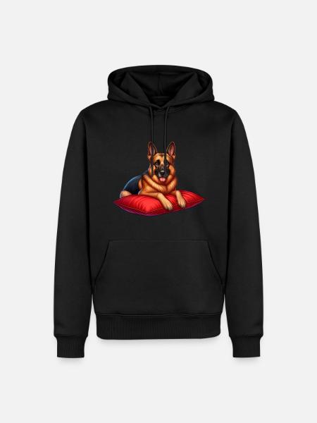 German Shepherd Cartoon - Men’s Premium Organic Hoodie - 