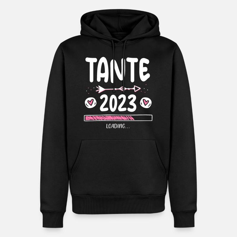 Tante 2023 Loading - Männer Premium Bio Hoodie - Schwarz