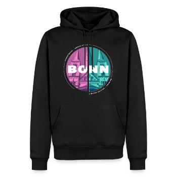 Bonn Deutschland Stadt Skyline Heimat Liebe - Männer Premium Bio Hoodie - Schwarz - Vorne - Nico (187cm)