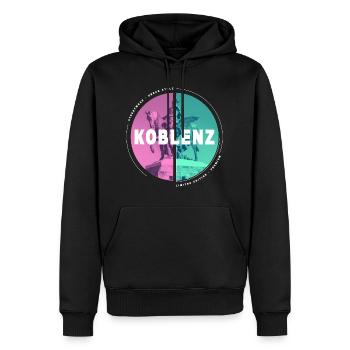 Koblenz Deutschland Stadt Skyline Heimat Liebe - Männer Premium Bio Hoodie - Schwarz - Vorne - Nico (187cm)