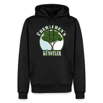 Überlebenskünstler Baum Wald Natur - Schutz Welt - Männer Premium Bio Hoodie - Schwarz - Vorne - Nico (187cm)