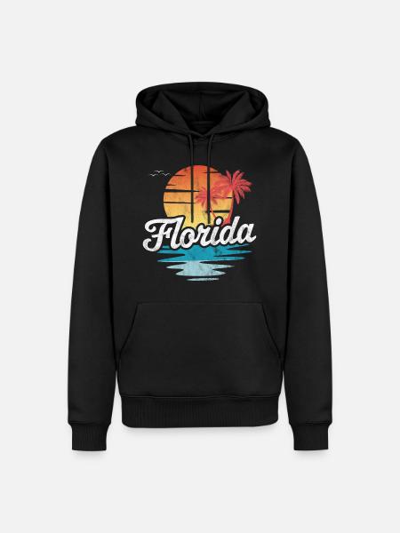 Florida - Men’s Premium Organic Hoodie - black