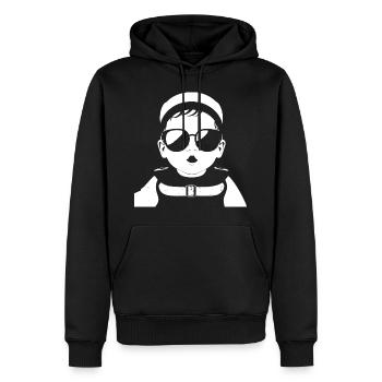 Funny Toddler Wearing Sunglasses Cool Baby - Men’s Premium Organic Hoodie - black - Front - Nico (187cm)