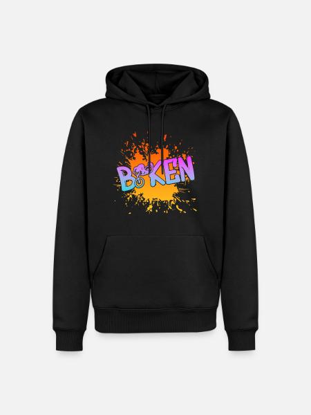 Biken - Männer Premium Bio Hoodie - Schwarz