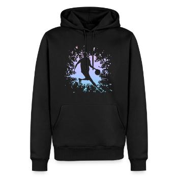 Player, Basketball, Streetball, Bball - Männer Premium Bio Hoodie - Schwarz - Vorne - Nico (187cm)