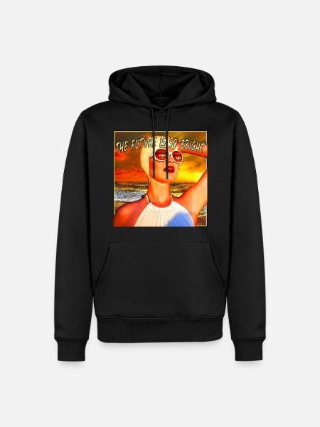 The Future is so bright - Men’s Premium Organic Hoodie - black