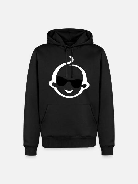 Bébé cool - Sweat à capuche Premium bio Homme - noir