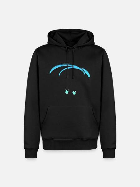 Paragliding Testival - Männer Premium Bio Hoodie - Schwarz