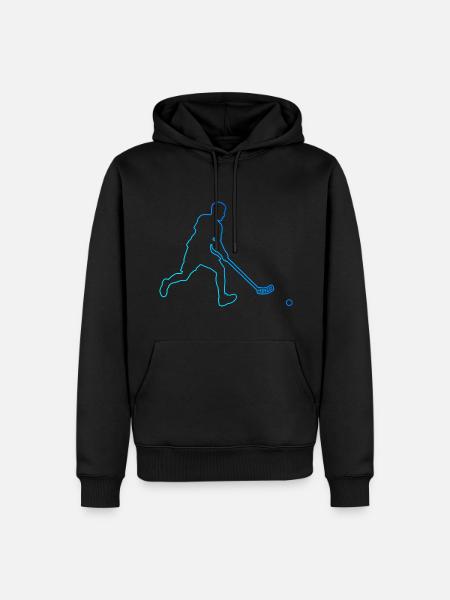 Floorball Floorball Floorball Mænd Floorball Spil - Herre Premium økologisk hoodie - sort