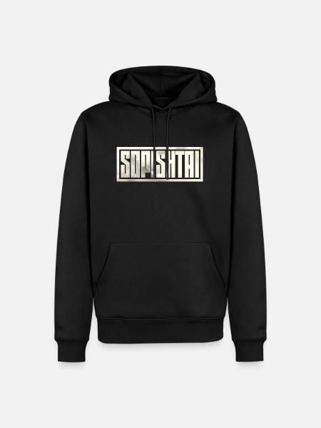 Sopishtai - Sweat à capuche Premium bio Homme - noir