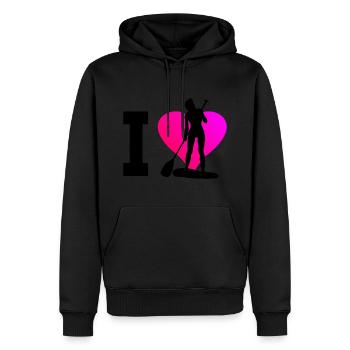 Herren Standup Paddling Damen Standup Paddleboard - Männer Premium Bio Hoodie - Schwarz - Vorne - Nico (187cm)