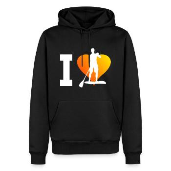 Sup Herren Standup Paddle Standup Paddling - Männer Premium Bio Hoodie - Schwarz - Vorne - Nico (187cm)