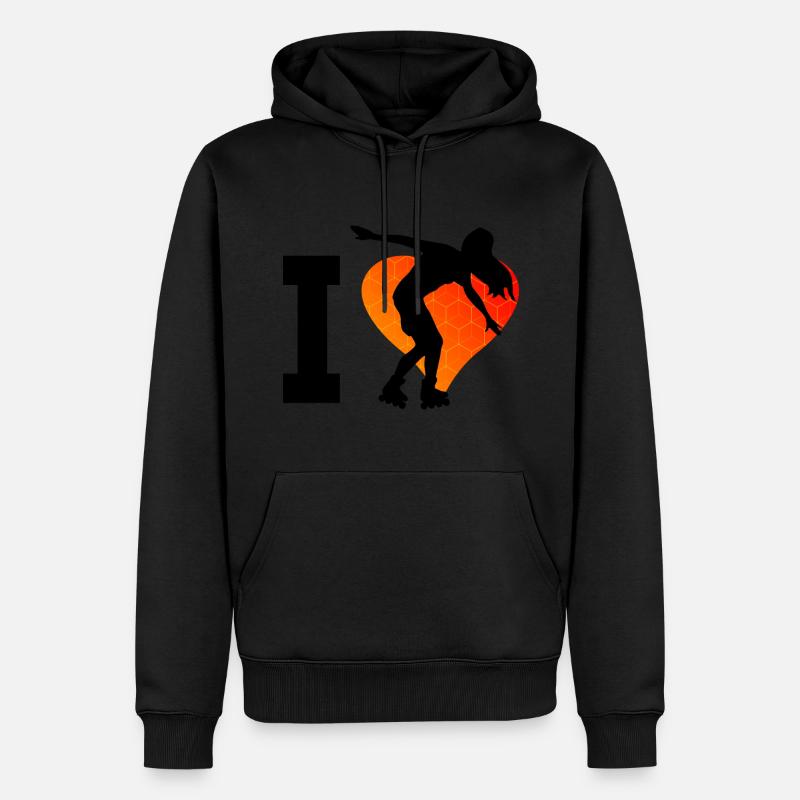 Rollerskate Rollerskaten Herren Roller Skating - Männer Premium Bio Hoodie - Schwarz