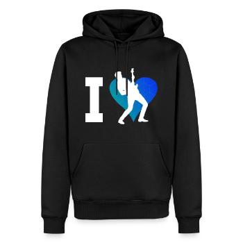 Egitarre classical guitar Gitarrenspieler - Männer Premium Bio Hoodie - Schwarz - Vorne - Nico (187cm)