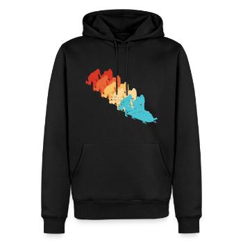 Bobsleigh Track Bobsleigh Hommes Conduite - Sweat à capuche Premium bio Homme - noir - Devant - Nico (187cm)