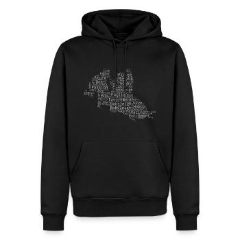 Zweierbob Bob fahren Herren Bobsport Bob Bobbahn - Männer Premium Bio Hoodie - Schwarz - Vorne - Nico (187cm)