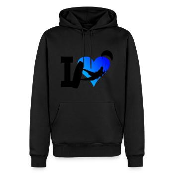 Kitesurfer Kite Kitesurfing Kitesurfing Kiting - Men’s Premium Organic Hoodie - black - Front - Nico (187cm)