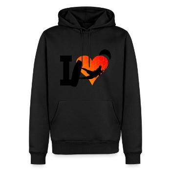 Kiten Kite Kitesurf Femmes Kitesurfer Kitesurf - Sweat à capuche Premium bio Homme - noir - Devant - Nico (187cm)