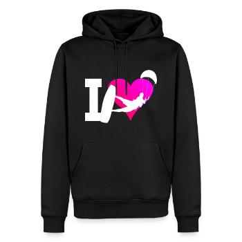 Kitesurf Kitesurfer Kitesurf Hommes Kitesurf - Sweat à capuche Premium bio Homme - noir - Devant - Nico (187cm)