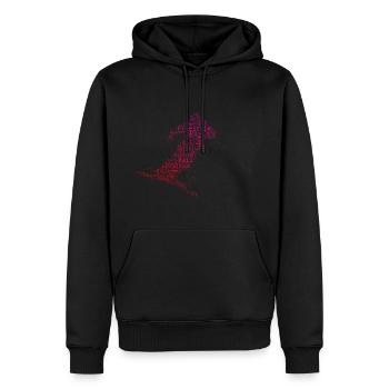 Ski acrobatique femmes Saut à ski hommes Freesty - Sweat à capuche Premium bio Homme - noir - Devant - Nico (187cm)