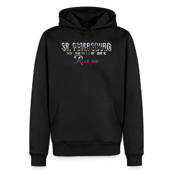St Petersburg Stadt Russland Tourismus Piter - Männer Premium Bio Hoodie - Schwarz - Vorne - Nico (187cm)