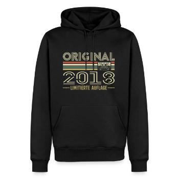 Original 2018 Jahrgang Retro Geburtstag Vintage - Männer Premium Bio Hoodie - Schwarz - Vorne - Nico (187cm)