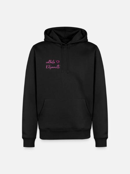 Katzenmutti - Männer Premium Bio Hoodie - Schwarz