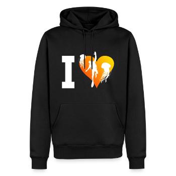 Plongée libre Scuba Diver Dive Diver Divers - Sweat à capuche Premium bio Homme - noir - Devant - Nico (187cm)